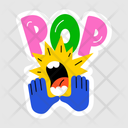 پیش‌نمایش فایل pop-word-11053526 از پک استیکر کارتونی