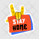 پیش‌نمایش فایل stay-home-11053605 از پک استیکر کارتونی