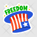 پیش‌نمایش فایل freedom-hat-11053695 از پک استیکر کارتونی