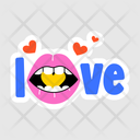 پیش‌نمایش فایل love-typography-11053726 از پک استیکر کارتونی