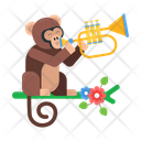 پیش‌نمایش فایل monkey-trumpet-11300001 از پک آهنگ و موسیقی