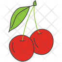 پیش‌نمایش فایل cherries-1450286 از پک خط‌خطی‌های تابستانی برداری