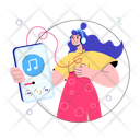 پیش‌نمایش فایل listening-music-11456317 از پک گوشی هوشمند