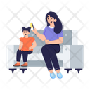 پیش‌نمایش فایل brushing-hair-11564458 از پک روز مادر