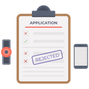 پیش‌نمایش فایل application-rejected-1486303 از پک استخدام آنلاین
