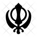 پیش‌نمایش فایل khanda-symbol-11775871 از پک معنویت و آرامش درون