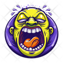 پیش‌نمایش فایل screaming-12993645 از پک مجموعه استیکرهای واکنش
