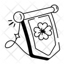 پیش‌نمایش فایل pennant-12707865 از پک شامروک (گیاه سه‌برگ)