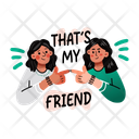 پیش‌نمایش فایل friends-13275298 از پک استیکرهای دوستی