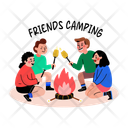 پیش‌نمایش فایل friends-camping-13275352 از پک استیکرهای دوستی