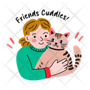 پیش‌نمایش فایل friends-cuddles-13275323 از پک استیکرهای دوستی