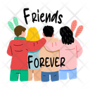 پیش‌نمایش فایل friends-forever-13275320 از پک استیکرهای دوستی