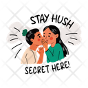 پیش‌نمایش فایل sharing-secret-13275318 از پک استیکرهای دوستی