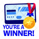 پیش‌نمایش فایل prize-card-13320232 از پک استیکرهای کارت اعتباری و نقدی