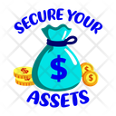 پیش‌نمایش فایل secure-your-assets-13320294 از پک استیکرهای کارت اعتباری و نقدی