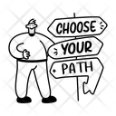 پیش‌نمایش فایل choose-path-13665559 از پک مجموعه استیکرهای غرور