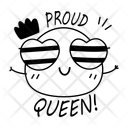 پیش‌نمایش فایل proud-queen-13665516 از پک مجموعه استیکرهای غرور