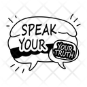 پیش‌نمایش فایل speak-your-truth-13665555 از پک مجموعه استیکرهای غرور