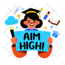 پیش‌نمایش فایل aim-high-13394604 از پک استیکرهای کالج و دانشگاه