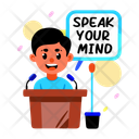 پیش‌نمایش فایل giving-speech-13394617 از پک استیکرهای کالج و دانشگاه