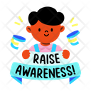 پیش‌نمایش فایل raise-awareness-13394583 از پک استیکرهای کالج و دانشگاه