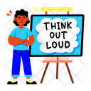 پیش‌نمایش فایل think-out-loud-13394635 از پک استیکرهای کالج و دانشگاه