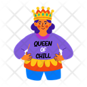پیش‌نمایش فایل chill-queen-13394763 از پک استیکرهای خنده‌دار و طعنه‌آمیز