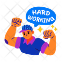 پیش‌نمایش فایل hardworking-13394707 از پک استیکرهای خنده‌دار و طعنه‌آمیز