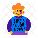 پیش‌نمایش فایل tough-life-13394683 از پک استیکرهای خنده‌دار و طعنه‌آمیز