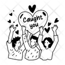 پیش‌نمایش فایل caught-you-13838123 از پک استیکرهای دوستی