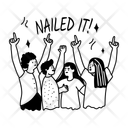 پیش‌نمایش فایل nailed-it-13838205 از پک استیکرهای دوستی