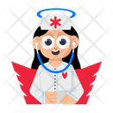 پیش‌نمایش فایل angel-nurse-13970519 از پک مجموعه استیکرهای پرستار