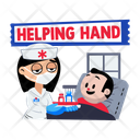 پیش‌نمایش فایل helping-hand-13970486 از پک مجموعه استیکرهای پرستار