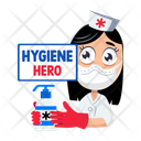 پیش‌نمایش فایل hygiene-hero-13970516 از پک مجموعه استیکرهای پرستار