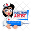پیش‌نمایش فایل injection-artist-13970488 از پک مجموعه استیکرهای پرستار