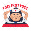 پیش‌نمایش فایل nurse-yoga-13970501 از پک مجموعه استیکرهای پرستار