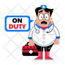 پیش‌نمایش فایل on-duty-13970489 از پک مجموعه استیکرهای پرستار