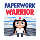 پیش‌نمایش فایل paperwork-warrior-13970527 از پک مجموعه استیکرهای پرستار