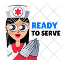 پیش‌نمایش فایل ready-to-serve-13970502 از پک مجموعه استیکرهای پرستار