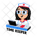 پیش‌نمایش فایل receptionist-13970497 از پک مجموعه استیکرهای پرستار