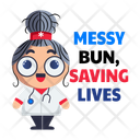 پیش‌نمایش فایل saving-lives-13970521 از پک مجموعه استیکرهای پرستار