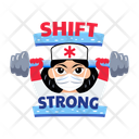 پیش‌نمایش فایل shift-strong-13970435 از پک مجموعه استیکرهای پرستار