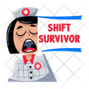 پیش‌نمایش فایل shift-survivor-13970524 از پک مجموعه استیکرهای پرستار