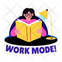 پیش‌نمایش فایل book-reading-14294925 از پک مجموعه استیکرهای مدرسه