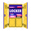 پیش‌نمایش فایل school-locker-14294918 از پک مجموعه استیکرهای مدرسه