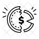 پیش‌نمایش فایل broken-coin-14390400 از پک پول و مالیات