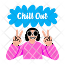پیش‌نمایش فایل chill-girl-14417838 از پک مجموعه استیکرهای باحال