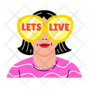 پیش‌نمایش فایل lets-live-14417828 از پک مجموعه استیکرهای باحال