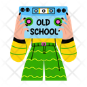 پیش‌نمایش فایل old-school-14417801 از پک مجموعه استیکرهای باحال