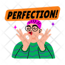 پیش‌نمایش فایل perfection-14417810 از پک مجموعه استیکرهای باحال